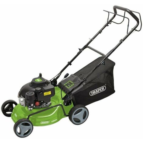 Draper 08671 420mm Steel Deck Petrol Lawn Mower with 132cc/3.3HP Engine