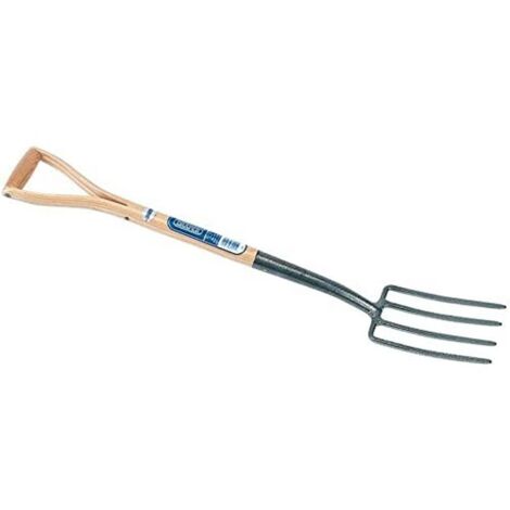 Draper Carbon Steel Border Fork with Ash Handle - Model 14304 for Gardening and Landscaping