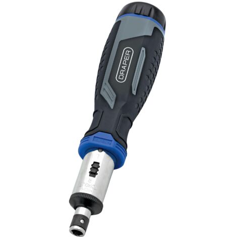 Draper 13440 Soft Grip Ratchet Screwdriver and Bit Set, 1/4"" (13 Piece) (1/2)