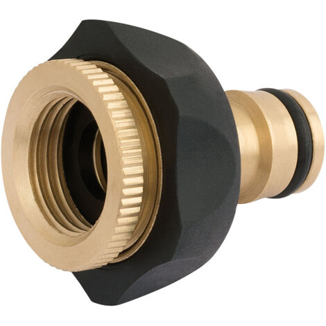 Draper 24646 Brass and Rubber Tap Connector, 1/2 - 3/4