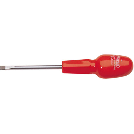Draper 19830 Plain Slot Flared Tip Cabinet Pattern Screwdriver, 5 x 75mm (Sold Loose) (1/5)