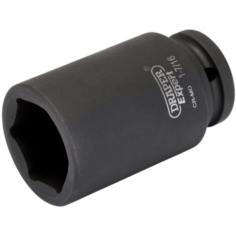 Draper Expert 1.7/16"" 3/4""D Imperial Deep Impact Socket 6 Point 18998 (1/2)