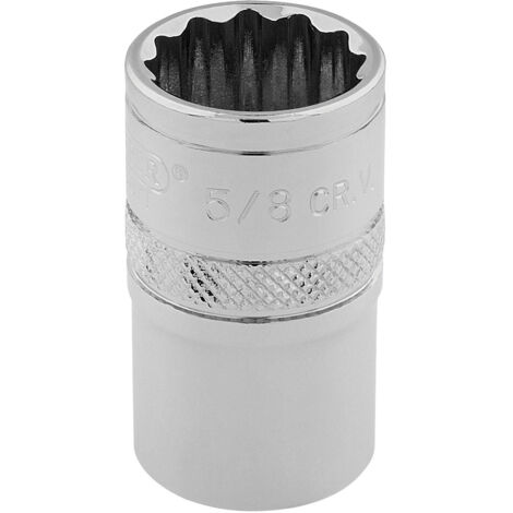 Draper Hi-Torq 3/8 Inch Drive 12-Point Socket (5/8 Inch) – Polished Chrome, Model 49459 (1/5)