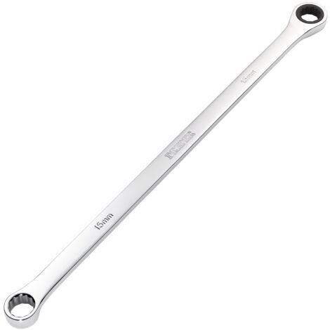 Draper 27771 Draper HI-TORQ Metric Extra-Long Double Ring Ratchet Spanner, 15mm (1/2)