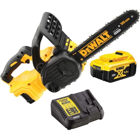 DEWALT Motosega compatta brushless 18V XR 30cm con batteria da 5Ah inclusa, DCMCS565P1-QW DEWALT Motosega compatta brushless 18V XR 30cm con batteria da 5Ah inclusa, DCMCS565P1-QW