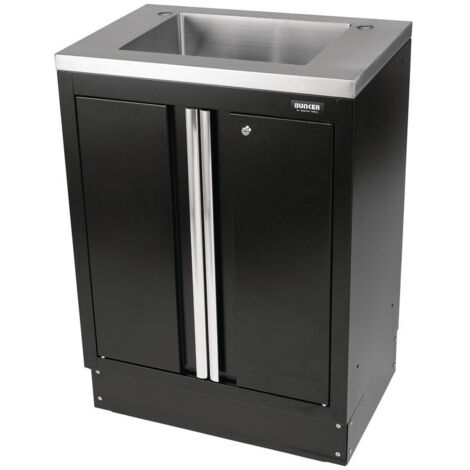Draper 31034 BUNKER Modular Floor Cabinet with Sink, 2 Door, 680mm (1/5)