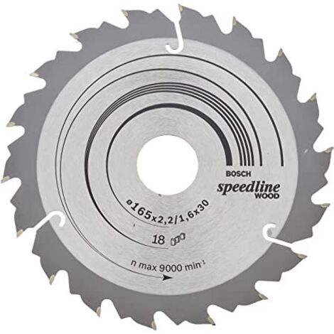 Bosch Speedline Wood Circular Saw Blade 165x30x18 26086