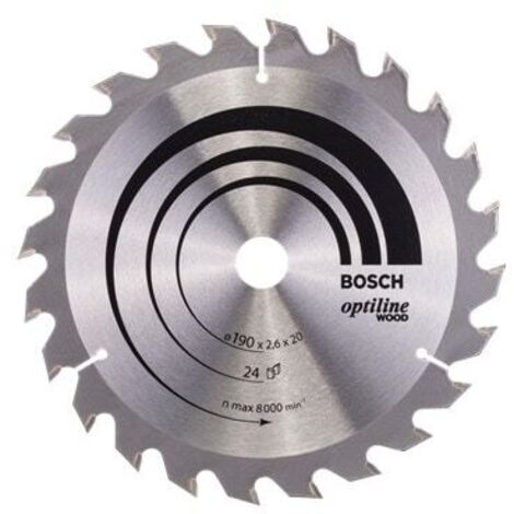 Bosch Optiline Wood Circular Saw Blade 190x20x24 260864