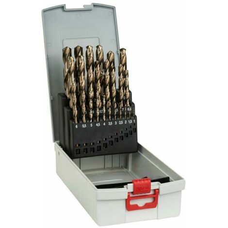 Bosch 2608587018 25 Piece Metal Twist Drill Bit Set - 1mm to 13mm (1/5)