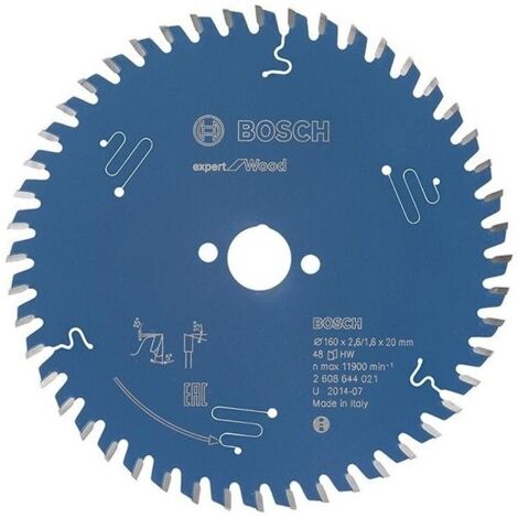 Bosch EXPERT Wood Circular Saw Blade 165 x 2.6/1.6 x 20 mm T48 2608644024