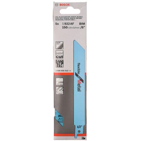 Bosch S511DF Sabre Saw Blades – Flexible Reciprocating Blades For Wood & Metal