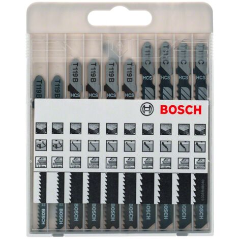 Bosch 2607010629 X-Pro Line Wood Jigsaw Blade Set, Pack of 10