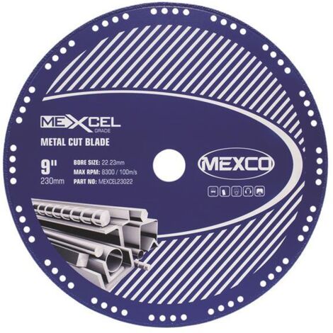 MEXCO MEXCEL23022 XCEL Grade Metal Cut Diamond Blade 230 x 22mm MEXMEXL230 (1/2)