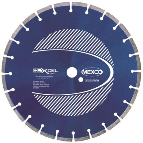 MEXCO CLXCEL3501025 Concrete Looping Diamond Blade 350 x 25.4mm x 10mm Width (1/2)