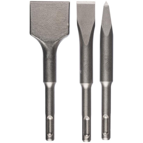 Bosch 3 Piece SDS-Plus Stubby Chisel Set - 2 608 690 180 (1/3)