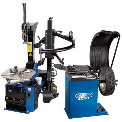 Draper 02152 Draper Expert Tyre Changer with Assist Arm and Wheel Balancer Kit (1/2)