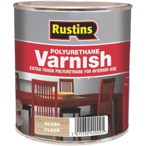 Rustins Quick Dry Polyurethane Varnish Clear - Gloss - 500ml