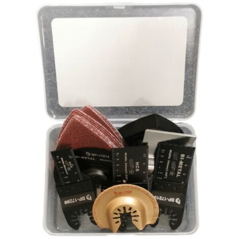 Multi Function 27 Piece Bi-Metal Multi Tool Blade Set Wood Metal Cutting Sanding
