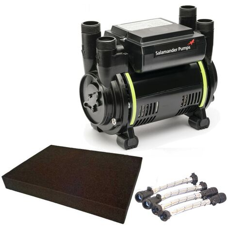 Salamander CT50 Xtra Extra 1.5 Bar Twin Shower Pump+ Hoses + Anti Vibration Matt