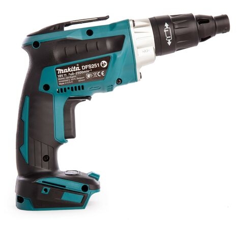 Makita DFS251Z TEK 18v Brushless High Speed Screwdriver 1/4"" Hex + Makpac Case