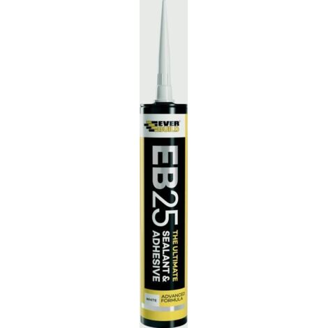 Everbuild Sika EB25 Hybrid Sealant Adhesive White 300ml EVBEB25WE