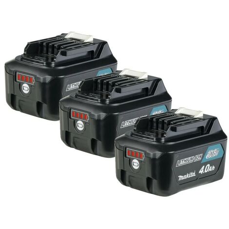 3x Makita BL1040B BL1041 10.8v 12v CXT Lithium Ion Slide Type