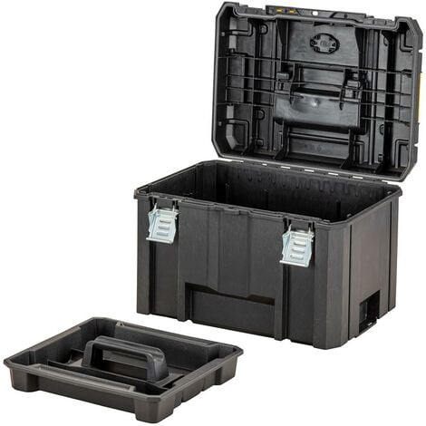 Dewalt DWST83346-1 TSTAK 2.0 VI Deep Tool Storage Case Heavy Duty 23L Tote Tray