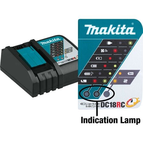 Makita DC18RC 18v 22min Intelligent FAST Lithium Battery Charger Black DC18RA RP