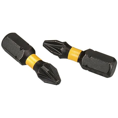 2x Dewalt 25Pc PZ2 Impact Extreme Torsion Screwdriver Bit Set