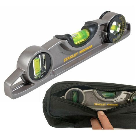 Stanley FatMax Torpedo Magnetic Spirit Level 0-43-609 STA043609 with Level Bag