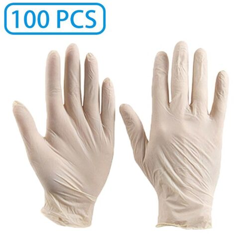 100 Medical Grade Disposable Vinyl PVC Gloves Pre Powdered Latex Free SMALL FIT