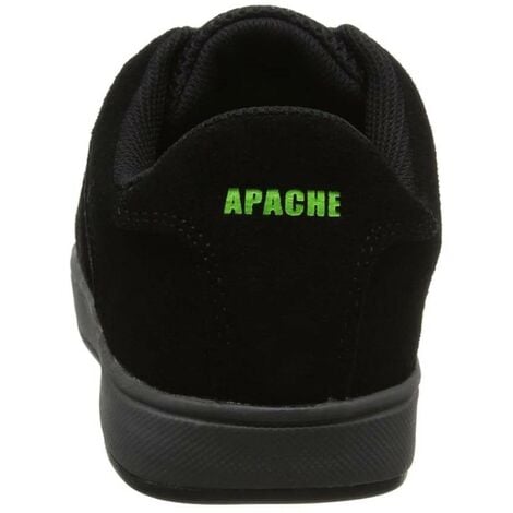 Apache Kick Black Safety Trainers Work Shoe 200J Steel Toecap SP1 SRA UK Size 8