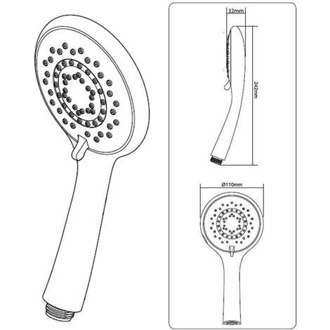 Triton Opal Black Polished Chrome Electric Shower -Rp