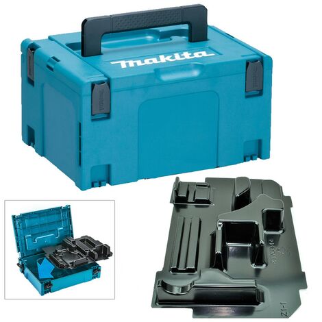 Makita 18v 2kg SDS Hammer Drill Makpac Tool Case and Inlay for BHR202Z DHR202Z