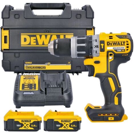 Dewalt DCD796P2 18V XR Brushless Compact Combi Drill (2 x 5.0Ah Li-Ion Batteries)