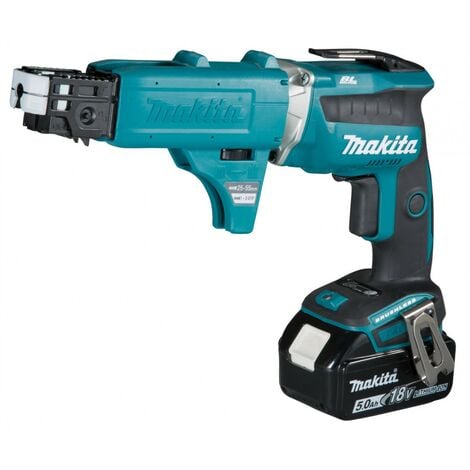 Makita DFS250TJX2 18v Brushless Collated Autofeed Drywall Screwdriver -2x5.0ah