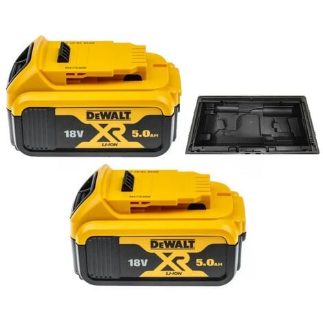 main image of "Dewalt DCB184 5.0ah 18v XR Lithium Ion Li-Ion Battery Twin Pack"