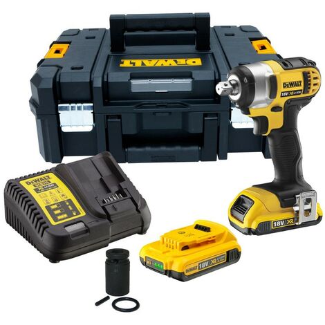 Dewalt DCF880D2 18V XR Li-Ion 1/2 Compact Impact Wrench - 2 x 2.0ah ...