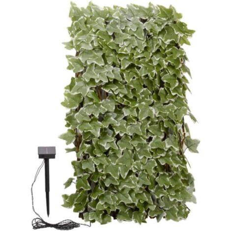 Smart Garden 60cm x 180cm Expanding Solar Pre Lit Ivy Leaf Trellis Bin Screen
