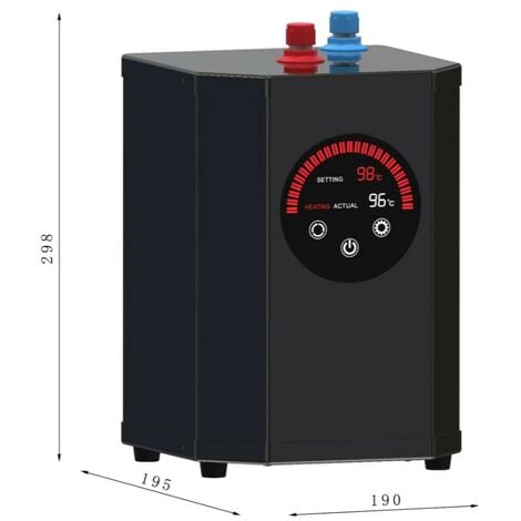 Digital Touch Screen 2.4L Instant Hot Water Tank 1.5kw for Boiling Water Taps