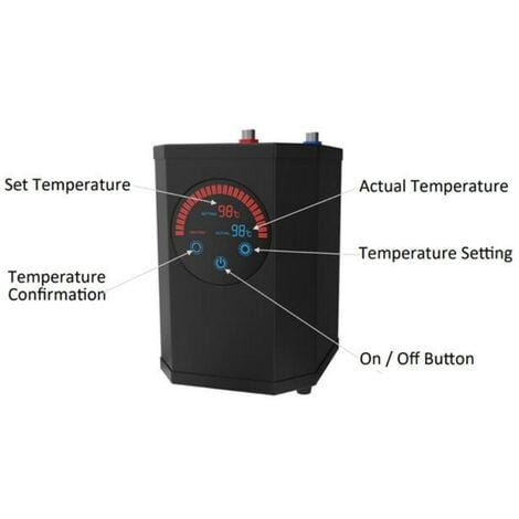 Digital Touch Screen 2.4L Instant Hot Water Tank 1.5kw for Boiling Water Taps