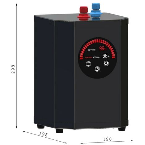 Manual 2.4L Instant Heated Hot Water Tank 1.5kw for Boiling Hot Water Taps