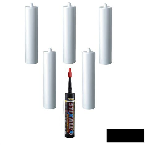 Everbuild Stixall Sealant and Adhesive Black 300ml Size Pack of 6