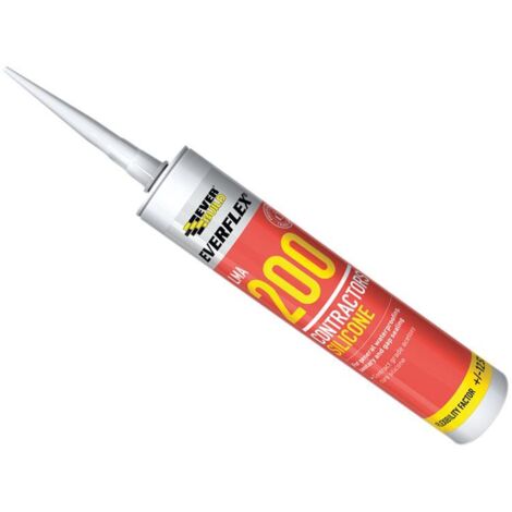 Everbuild Everflex 200 Contractors LMA Silicone Brown 295ml Size Cartridge