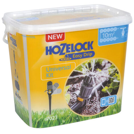 Hozelock 7023 Easy Drip System Universal Complete Garden Watering Kit Up To 10m2