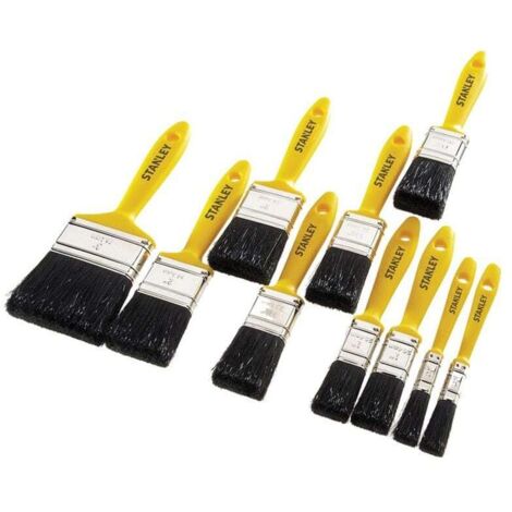 Stanley Quality Synthetic Nylon Bristle Decorators Assorted Paint Brush Set