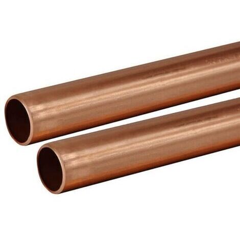 Copper Tube 15mm 2 x 1m Lengths BS EN1057 R250 British Copper Pipe 2000mm 200cm
