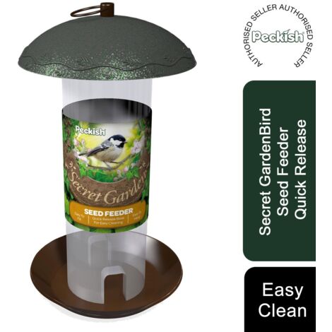 Peckish Secret Garden Decorative Metal Seed Food Wild Bird Hanging Feeder