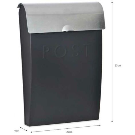 Lockable Wall-Mounted Mailbox – Metal Letter Post Box For Garden, Gate, Fence, Or House
