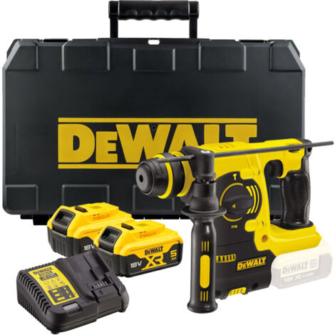 Dewalt DCH253P2 18v 3kg SDS+ Rotary Hammer Drill, 2 x 5.0ah Batt Charger + Case (1/4)